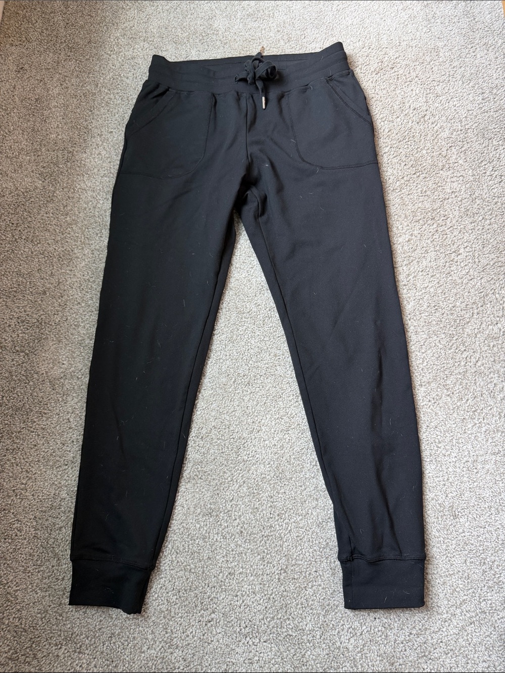 Black Women's Drawstring Jogger Pants